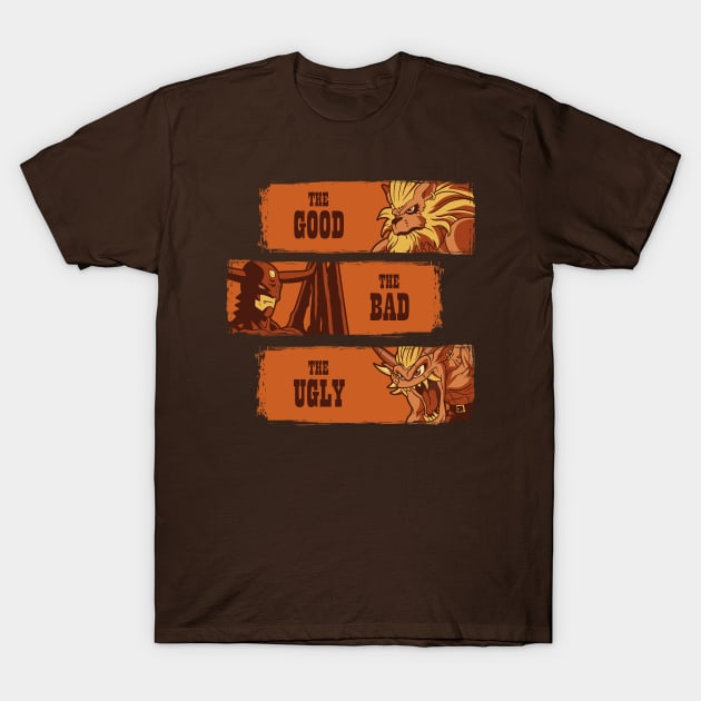 The good, the bad and the ugly digital monsters T-Shirt by jasesa